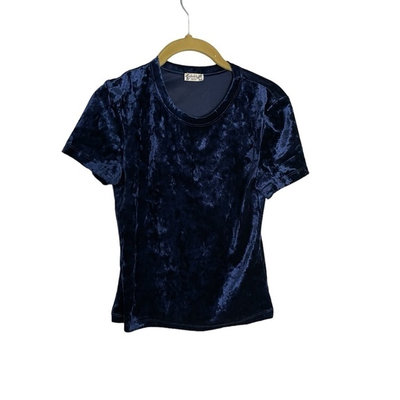 Intimately Free People Crushed Velvet Scoop Neck Blouse Medium - Picture 1 of 4